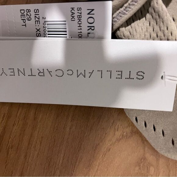 Stella McCartney Stellawear Perforated Taupe High Neck Sleeveless Bodysuit XS/S - Picture 7 of 7